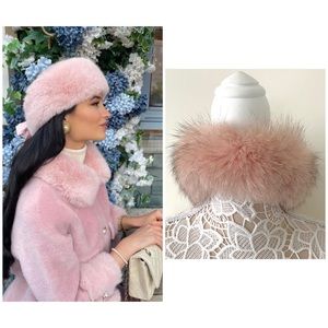 NWOT Blogger Fave Pink Fur Headband